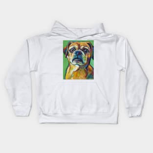 Cute Puggle--Part Pug Part Beagle Kids Hoodie